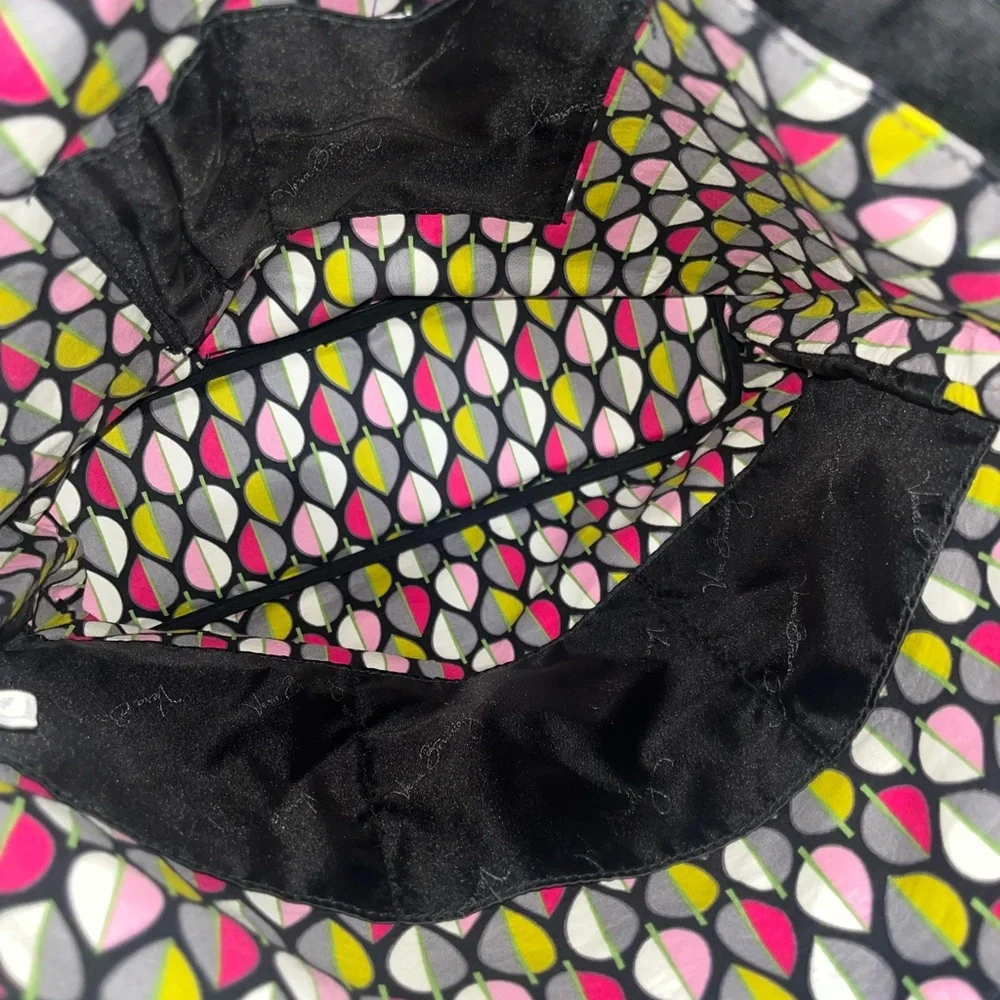 Vera Bradley Black Microfiber Large Quilted Tote BNOT NEVER USED - Picture 4 of 16